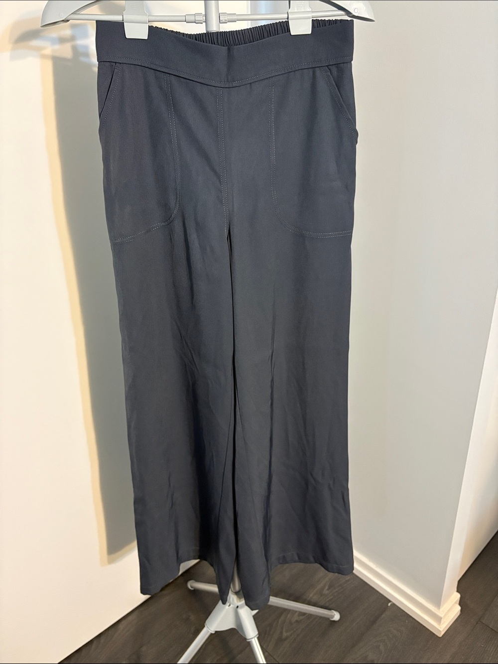 Max Studio Dark Gray Wide Leg Flare Pants